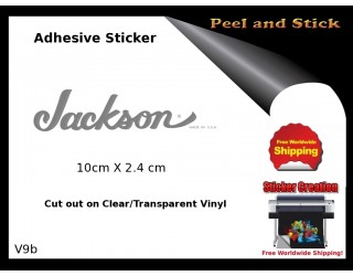 Jackson Guitar Adhesive Sticker v9